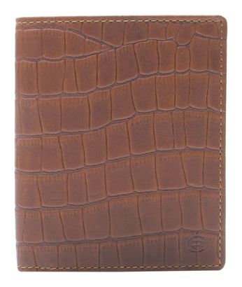 Esquire Dallas Croco Portrait Wallet Brown