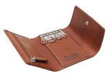 Esquire Dallas Key Case Six Hooks Brown Esquire Dallas Key Case Six Hooks Brown