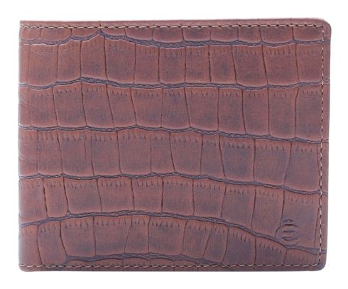 Esquire Dallas Croco Wallet Brown