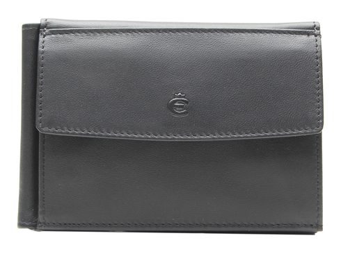 Esquire Logo Clip Wallet Black