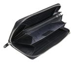 Esquire Nizza Long Zip Around Wallet Black Esquire Nizza Long Zip Around Wallet Black