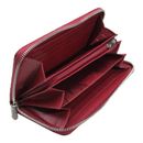 Esquire Nizza Long Zip Around Wallet Red Esquire Nizza Long Zip Around Wallet Red
