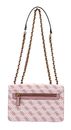 GUESS Izzy Convertible Crossbody Flap Salmon Logo