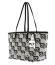 KARL LAGERFELD K / Ikonik 2.0 Seasonal Tote Canvas Black / Gray KARL LAGERFELD K / Ikonik 2.0 Seasonal Tote Canvas Black / Gray