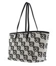 KARL LAGERFELD K / Ikonik 2.0 Seasonal Tote Canvas Black / Gray KARL LAGERFELD K / Ikonik 2.0 Seasonal Tote Canvas Black / Gray