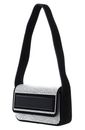 KARL LAGERFELD K / Essential K Flap Shoulder Bag Crystal S Black