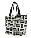 KARL LAGERFELD K / Webbing Logo Tote L Natural / Black KARL LAGERFELD K / Webbing Logo Tote L Natural / Black