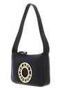 KARL LAGERFELD K / Disk Zip Shoulder Bag Black / Gold