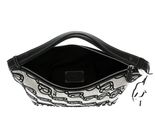 KARL LAGERFELD K / Ikonik 2.0 Seasonal Shoulder Bag Canvas Black / Gray KARL LAGERFELD K / Ikonik 2.0 Seasonal Shoulder Bag Canvas Black / Gray