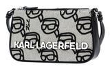 KARL LAGERFELD K / Ikonik 2.0 Seasonal Pouch Canvas Black / Gray KARL LAGERFELD K / Ikonik 2.0 Seasonal Pouch Canvas Black / Gray