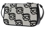 KARL LAGERFELD K / Ikonik 2.0 Seasonal Pouch Canvas Black / Gray KARL LAGERFELD K / Ikonik 2.0 Seasonal Pouch Canvas Black / Gray