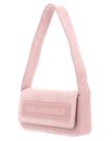 KARL LAGERFELD K / Essential K fLAP Shoulder Bag Sued Pink Mist KARL LAGERFELD K / Essential K fLAP Shoulder Bag Sued Pink Mist
