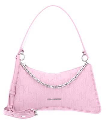 KARL LAGERFELD K / Seven Element Shoulder Bag Embossed Pink Mist