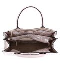 GUESS Rea High Society Satchel Bag Rosewood Logo