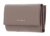 COCCINELLE Metallic Soft Wallet Grainy Leather Warm Taupe