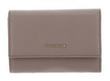 COCCINELLE Metallic Soft Wallet Grainy Leather Warm Taupe