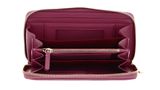 COCCINELLE Metallic Soft Wallet Grained Leather Pulp Pink