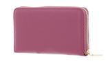 COCCINELLE Metallic Soft Wallet Grained Leather Pulp Pink