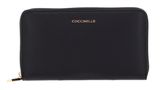 COCCINELLE Metallic Soft Wallet Grained Leather Noir