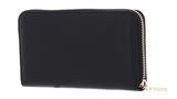 COCCINELLE Metallic Soft Wallet Grained Leather Noir