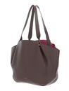 COCCINELLE Coccinellesoft Wear Handbag Double Grainy Leather Coffee / Pul.Pink COCCINELLE Coccinellesoft Wear Handbag Double Grainy Leather Coffee / Pul.Pink