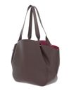 COCCINELLE Coccinellesoft Wear Handbag Double Grainy Leather Coffee / Pul.Pink COCCINELLE Coccinellesoft Wear Handbag Double Grainy Leather Coffee / Pul.Pink