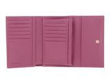 COCCINELLE Metallic Soft Wallet Grainy Leather Pulp Pink