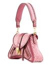 GUESS Belle Vintage Flap Shoulder Bag Magenta Logo GUESS Belle Vintage Flap Shoulder Bag Magenta Logo