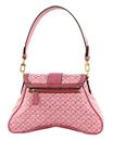 GUESS Belle Vintage Flap Shoulder Bag Magenta Logo GUESS Belle Vintage Flap Shoulder Bag Magenta Logo