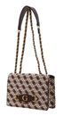 GUESS Izzy Convertible Crossbody Flap Brown Logo