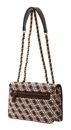 GUESS Izzy Convertible Crossbody Flap Brown Logo