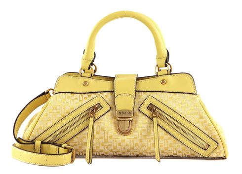 GUESS Belle Vintage Girlfriend Satchel Bag S Lemon Logo