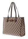 GUESS Izzy Girlfriend Tote Bag Brown Logo GUESS Izzy Girlfriend Tote Bag Brown Logo