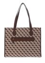 GUESS Izzy Girlfriend Tote Bag Brown Logo GUESS Izzy Girlfriend Tote Bag Brown Logo