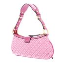 GUESS Belle Vintage Top Zip Shoulder Bag Magenta Logo GUESS Belle Vintage Top Zip Shoulder Bag Magenta Logo