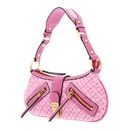 GUESS Belle Vintage Top Zip Shoulder Bag Magenta Logo GUESS Belle Vintage Top Zip Shoulder Bag Magenta Logo