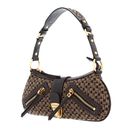 GUESS Belle Vintage Top Zip Shoulder Bag Brown Logo GUESS Belle Vintage Top Zip Shoulder Bag Brown Logo