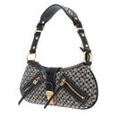 GUESS Belle Vintage Top Zip Shoulder Bag Black Logo