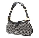 GUESS Belle Vintage Top Zip Shoulder Bag Black Logo