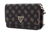 GUESS Noelle Xbody Flap Organizer Mocha Logo GUESS Noelle Xbody Flap Organizer Mocha Logo