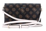 GUESS Noelle Xbody Flap Organizer Mocha Logo GUESS Noelle Xbody Flap Organizer Mocha Logo
