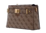 GUESS Aieta Society Crossbody Bag Latte Logo