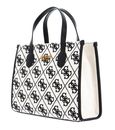 GUESS Silvana 2 Compartment Tote Black Logo GUESS Silvana 2 Compartment Tote Black Logo