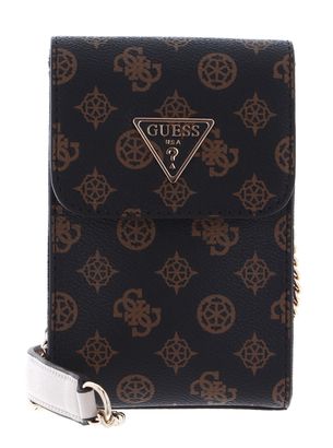 GUESS Noelle Girlfriend Smartphone Bag Mocha Logo