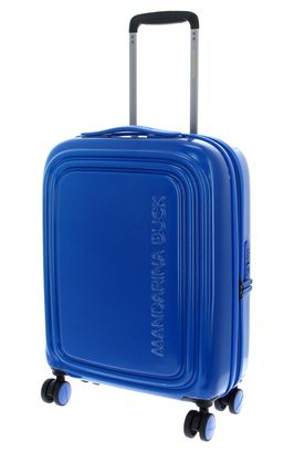 MANDARINA DUCK Logoduck + Glitter Expandable Trolley S Glitter Blue