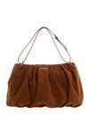 MANDARINA DUCK Velvet Plisse Hobo Caramel Cafe MANDARINA DUCK Velvet Plisse Hobo Caramel Cafe