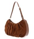 MANDARINA DUCK Velvet Plisse Hobo Caramel Cafe MANDARINA DUCK Velvet Plisse Hobo Caramel Cafe
