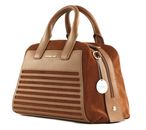 MANDARINA DUCK I-Con Velvet Tote Slim Caramel Cafe