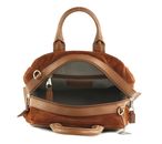 MANDARINA DUCK I-Con Velvet Tote Slim Caramel Cafe