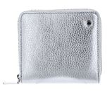 abro Leather Shimmer Zip Wallet Silver
